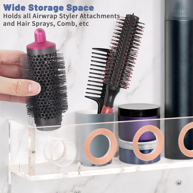 Floatant Wall Mount Holder Compatible with Dyson Airwrap Styler Supersonic