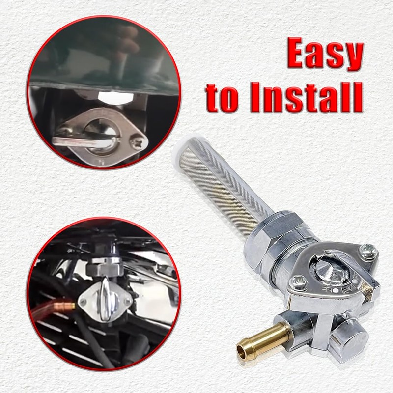 22mm Right Spigot Gas Tank Fuel Valve Petcock Switch Compatible