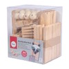 Rayher Craft Box with 450 Wooden Pieces, FSC Certified, Rods,