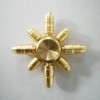 Unbranded Boys Heavy Fidget Spinner Removable 8 Arms Bullets Gold