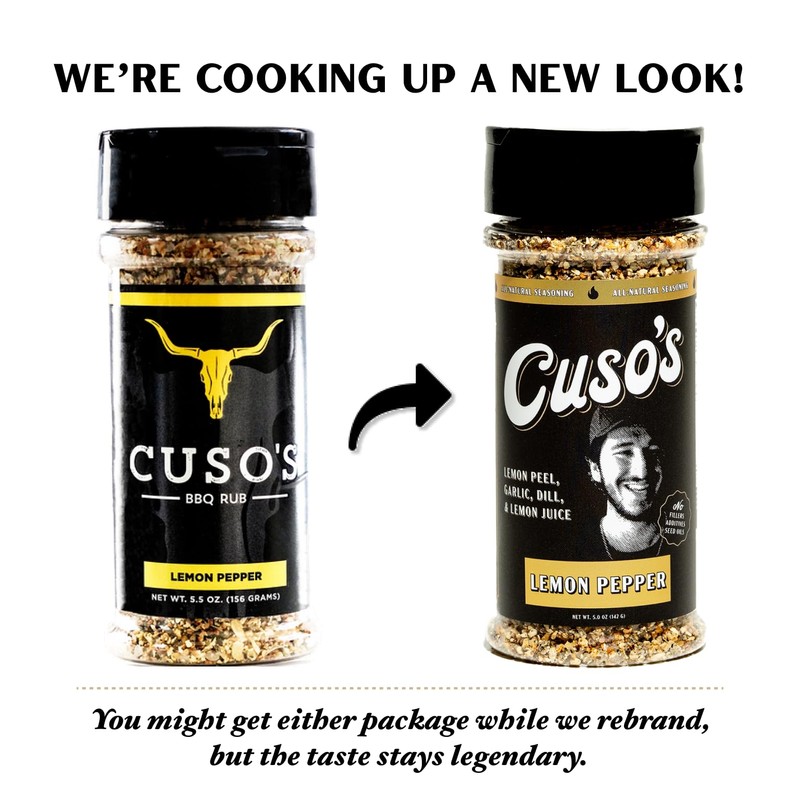 Cuso Cuts Lemon Pepper Seasoning BBQ Rub - Lemon Pepper
