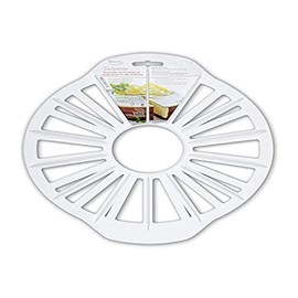 Städter 14 oder 18 Stücke Torteneinteiler 14/18 Teile, Kunststoff, weiß, 27.5 cm