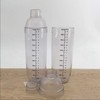 FEOOWV 2 Pcs Plastic Cocktail Shaker,Drink Mixer Hand Shaker Cup