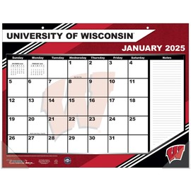 TURNER SPORTS Wisconsin Badgers 2025 22x17 Desk Calendar (25998061491)