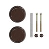 ADGO 1 x Brown Double Sided Door Knob for Gate,