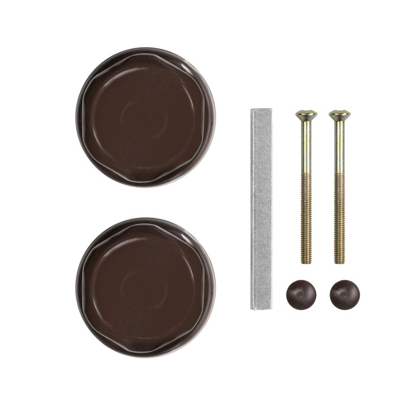 ADGO 1 x Brown Double Sided Door Knob for Gate,