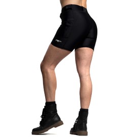 We The People Holsters - Defender Tactical Shorts with Pockets - Concealed Carry Pants for Women - Black - XS