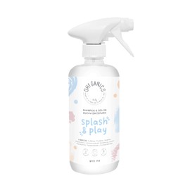 OH! GANICS Shampoo & Gel de Ducha en Espuma para Limpieza e Hidratación de tu Bebé de Pies a Cabeza para Piel Delicada con Ingredientes Naturales Splash and Play 500 ml