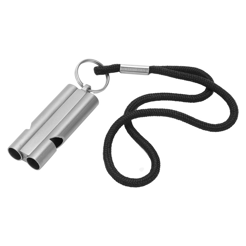 Pure Titanium Whistle with Lanyard Outdoor Survival Whistle High Decibel