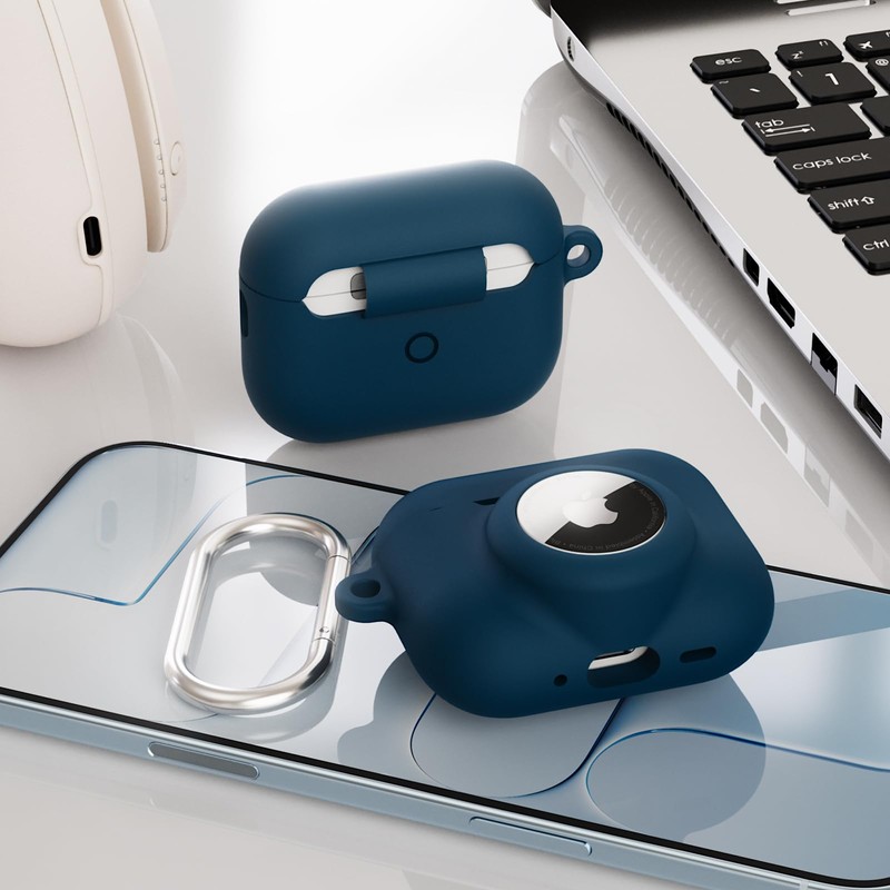 LDSXAY 2 in 1 Silicone Case Compatible with AirPods Pro