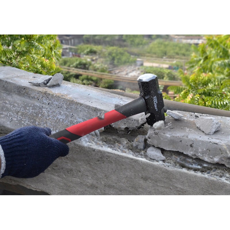 HYPER Tough 4lb Fiberglass Handle Sledge Hammer - Heavy Duty