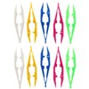 JCBIZ 10pcs Perler Bead Tweezers Plastic Toy Clip 110x25mm Baby