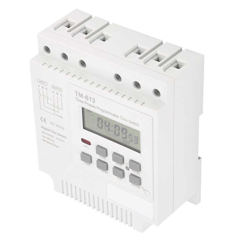 Three Phase Timer Switch Digital Weekly Programmable 380V Time Relay