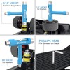 Zeato All-In-One Skate Tools Multi-function Portable Skateboard T Tool Accessory