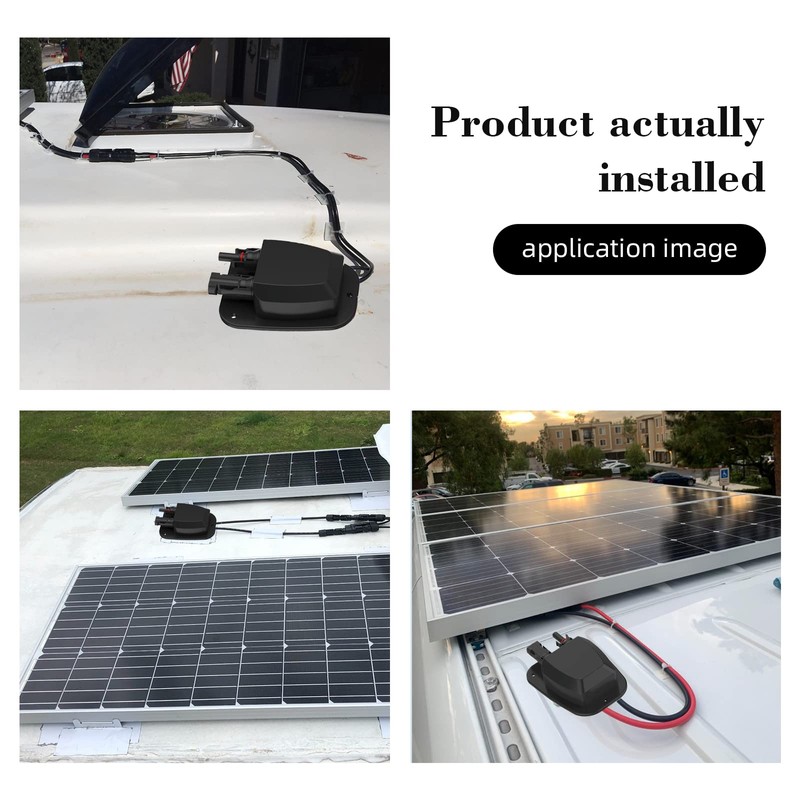Solar Weatherproof Entry Gland Entry Housing, Through RV roof Solar