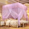 Luxury Princess Four Corner Post Bed Curtain Canopy Netting Mosquito