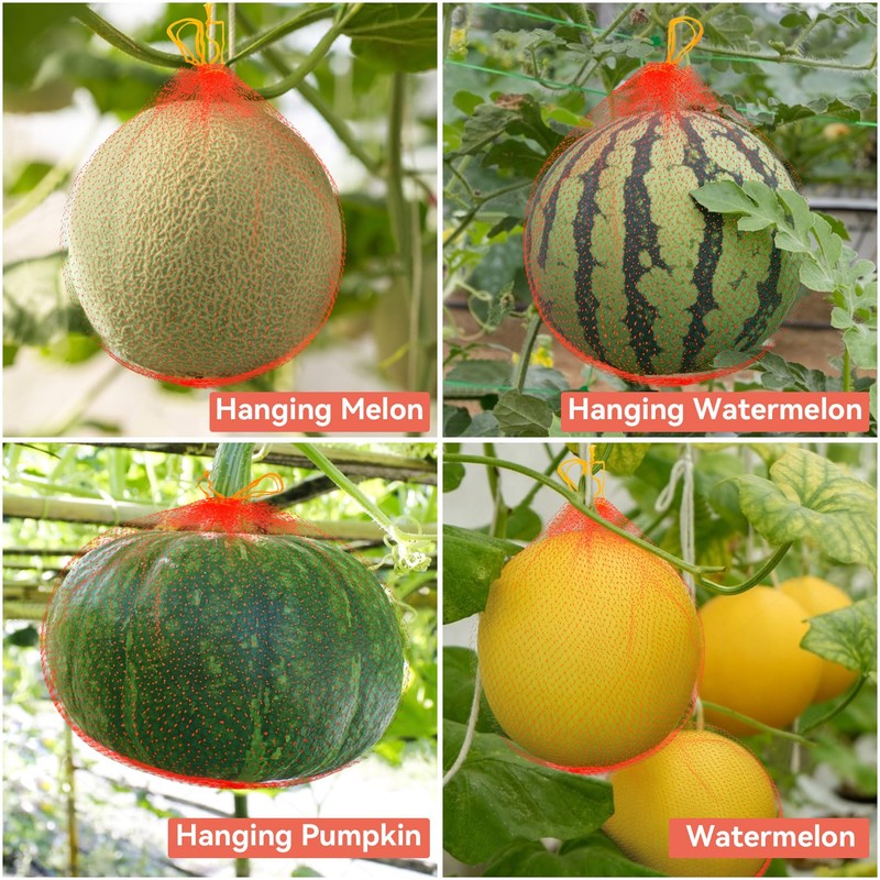 MAQIHAN 40pcs Watermelon Nets - Melon Nets Melon Hammock Heavy