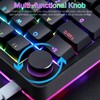 Koolertron Single-Handed Macro Mechanical Keyboard, RGB LED Backlit Portable Mini