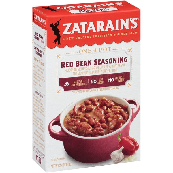 Zatarain's Red Bean Seasoning, 2.4 oz (Pack of 12)