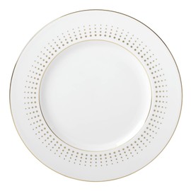 Lenox Golden Waterfall Accent Plate, 1.15 LB, White