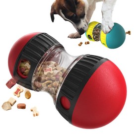 Ultimate Interactive Dog Enrichment Toy: Puzzle & Slow Feeder Treat Dispenser for Small, Medium, and Large Dogs - Keep Pets Busy with Best Dog Boredom Toys, Puppy Toys, and Smart Dog Puzzles! (Red)