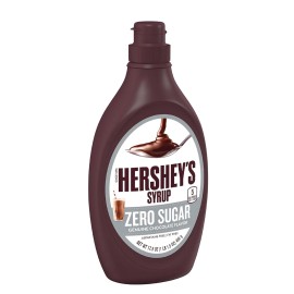 Unbranded HERSHEY'S Zero Sugar Chocolate Syrup Bottle, 17.5 oz