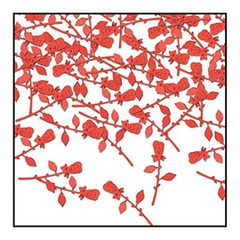 Beistle CN310 Roses Confetti, 0.5 oz, Red