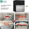 Dalema Outdoor Refrigerator Cover,600D Heavy Duty 100% Waterproof Upright Freezer