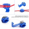 150 pcs Quick Splice Wire Connectors, Solderless Snap Electrical Connector,
