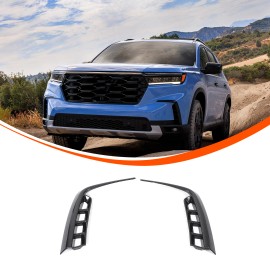 Nicecar88 Fits For Honda Pilot 2023-24 Carbon Fiber ABS Front Grille Air Intake Trim Panel