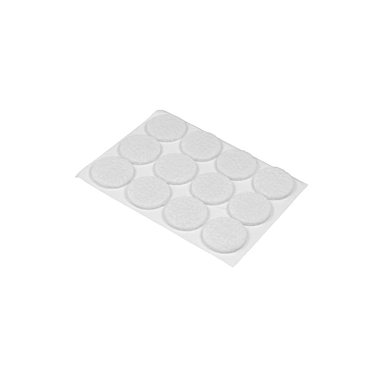 Metaltex 297252014 Felt Pads Round 2.2 cm Pack of 12