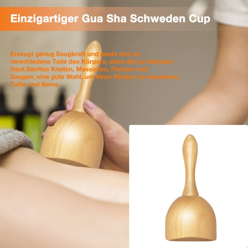 Maderotherapy Set Manual Wood Therapy Massage Tool Massage Cup and