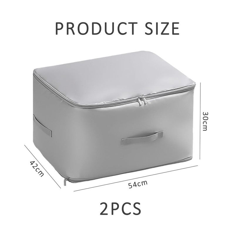 2 Storage Bags, Travel Bag, Space Saving Self-Compressing Storage Bag,