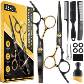Hair Cutting Scissors Shears Kits, 14 Pcs Professional Hairdressing Set, Stainless Steel tijeras de peluqueria Shears Professional Thinning Scissors for Barber/Men/Women/Salon/Kids/Adults/Home