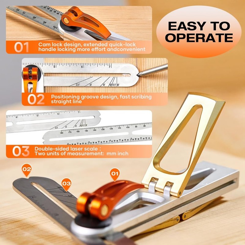 Stainless Steel Dovetail Clamps, Precise 1:6 and 1:8 Slopes for