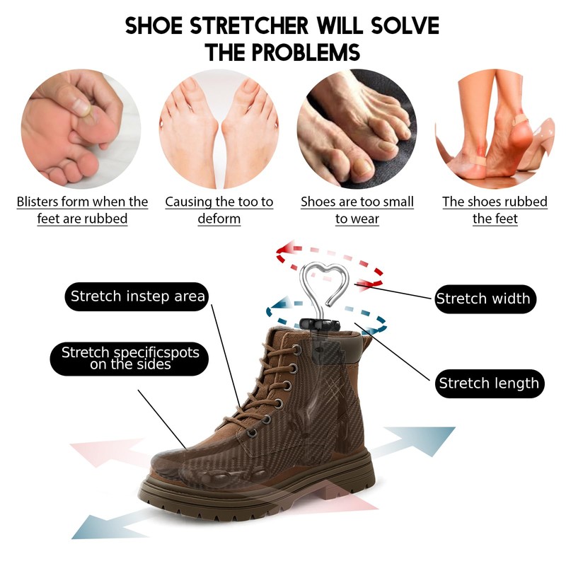 eachway Shoe Stretcher Women Men Professional Boot Stretcher Adjustable Width