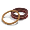 Kooshoo Round Mondo Plastic-Free Hair Ties 4 Pack, Black