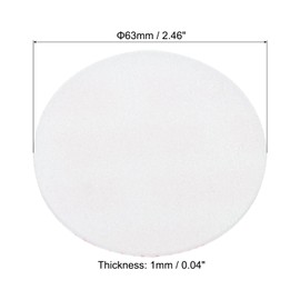 PATIKIL 63mm/2.46" Foam Lid Gasket, 300pcs PS Foam Seal Tamper Sensitive Seal for Bottle Cap Seals, White Red