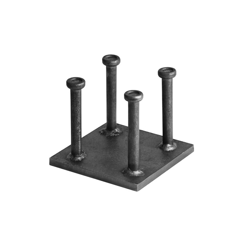 MOUNTAIN_ARK 2 Pack 5" x 5" Concrete Embeds Plate, Steel