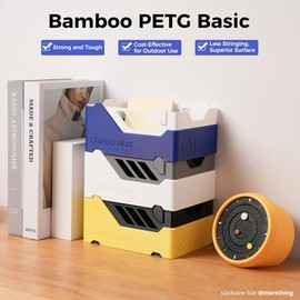 Filamento de Repuesto Básico PETG de Bambú de 1,75 Mm, 1 Kg (2,2 Libras) con RFID para Impresoras 3D Bambu Lab Serie A1/X1/P1, Fuerte Dureza, Uso en E