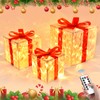 JONRRYIN LED Christmas Gift Box, Set of 3 LED Decorative