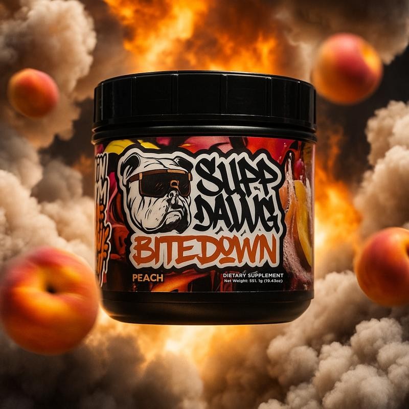 SuppDawg Bite Down – Non-Stim Pre-Workout (30 Servings):_Blue Raspberry