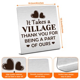 Thank You Gifts for Coworkers Appreciation Desk Decor for Colleagues Inspirational Gift Worker Gift Stainless Steel Home and Office Desk Decor for Women Men Christmas Birthday Gifts for Coworkers