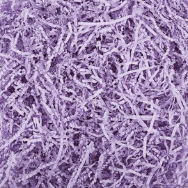 SOFPLATE 4 Sets 7oz Purple Shred Filler Paper Crinkle Wrapping Filler Lilac Shredded Cut Wrinkle Confetti Box Basket Shipping Filling for DIY Wedding Christmas Birthday Mother's Day Packing Gift Decor