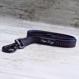 Happi Doggi® The Ultimate Everyday Dog Lead, Metal Double Locking Carabiner Lead & Reflective Stitching For Extra Safety, Walking/Training Leash, Padded Handle, 5ft/1.5m (Animal Print)