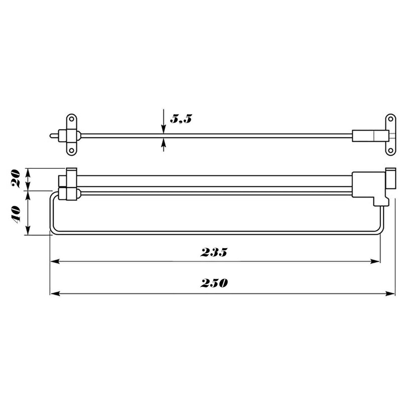 Mprofi MT® Set of 2 Extendable Clothes Rails – 250