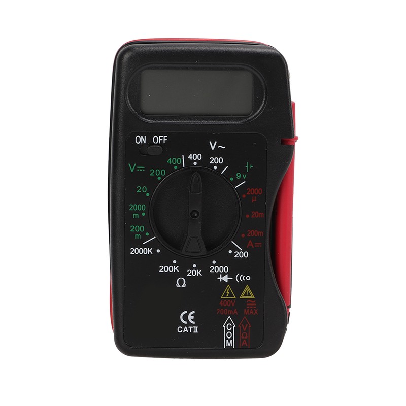 Digital Multimeter Multi Tests Rubber Protective Case Small Portable Auto