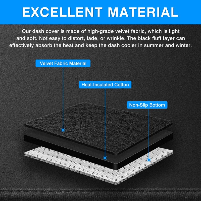 Autorder Dashboard Cover Mat for Acura TL 2004-2008 Accessories Dash