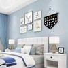 Anekoul 2Pcs Wall Display Banners Blank Wall Canvas Banner Enamel
