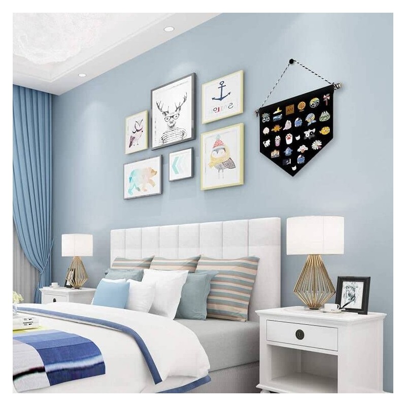 Anekoul 2Pcs Wall Display Banners Blank Wall Canvas Banner Enamel